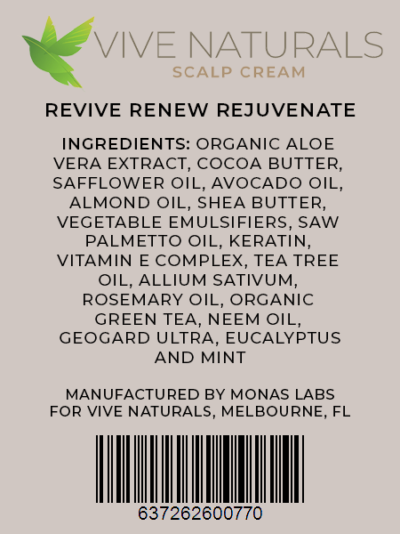 Vive Naturals Scalp Cream